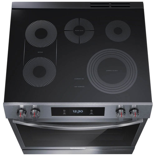Frigidaire Gallery 30" 6.2 Cu. Ft. True Convection Electric Air Fry Range (GCFE306CBD) -Stainless Steel