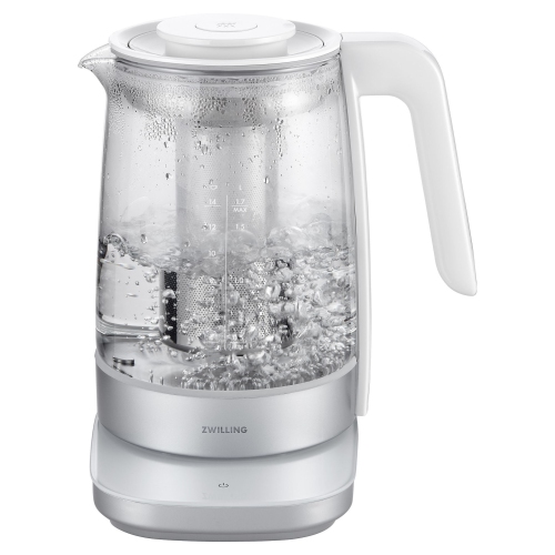 ZWILLING Enfinigy 1.7 L Glass Programable Electric Kettle - Silver