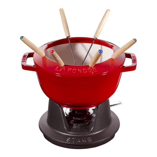 STAUB  Specialities Fondue Set, Cherry