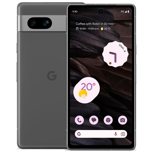 Pixel 7a de 128 Go de Google offert par TELUS - Anthracite - Financement mensuel