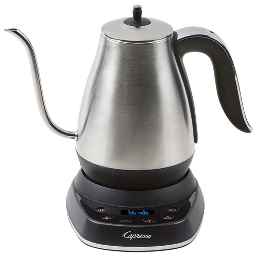 Capresso Pour-Over Electric Kettle - 1.2L - Stainless Steel/Black