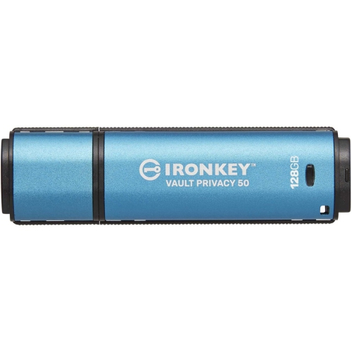 Kingston IronKey Vault Privacy 50 128GB USB 3.2 Gen 1 Type A Flash Drive -