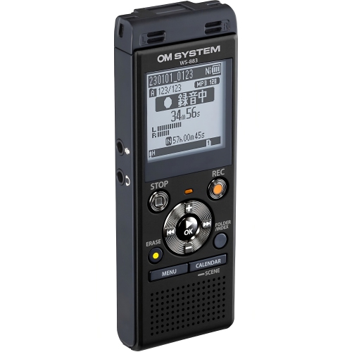 OM system WS-883 Digital Voice Recorder with USB-A Battery Charging, replace for Olympus WS-853