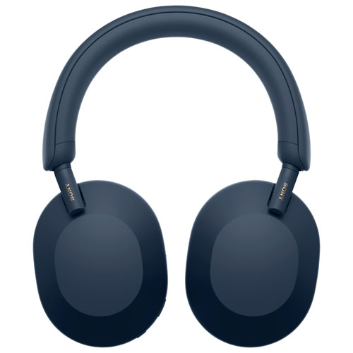 Casque d'écoute Bluetooth à suppression du bruit WH-1000XM5 de Sony - Bleu