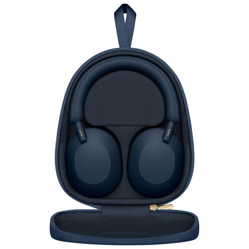Casque d'écoute Bluetooth à suppression du bruit WH-1000XM5 de Sony - Bleu