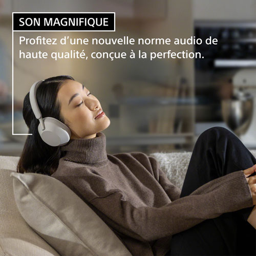 Casque d'écoute Bluetooth à suppression du bruit WH-1000XM5 de Sony - Bleu