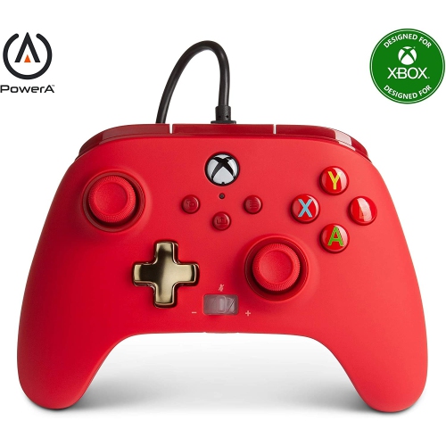 Image 1 of 7.. Openbox PowerA Enhanced Wired Controller for Xbox - Red
