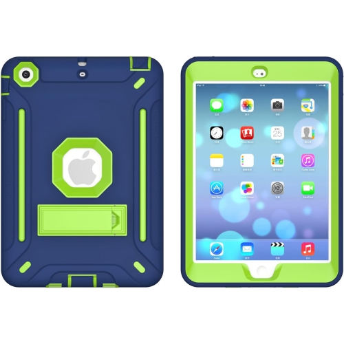 M iPad Mini Case, iPad Mini 3 Case, iPad Mini 2 Case, Hybrid Shockproof Protective Silicone Case and Full-Body Rugged Protective Case with Kickstand