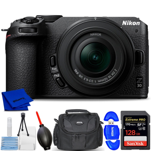 Fotocamera mirrorless Nikon Z30 con obiettivo 16-50 mm 1749 - Pacchetto accessori da 7 pezzi