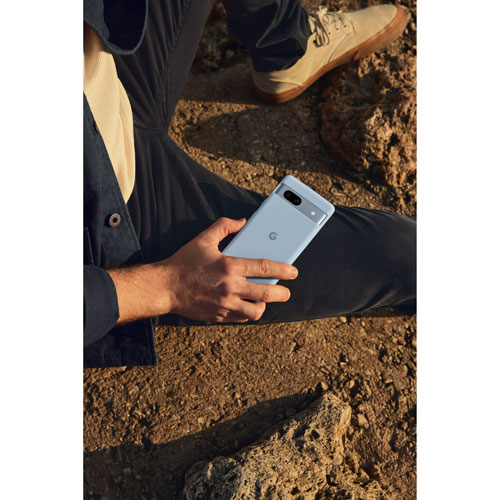 Écouteurs boutons 100 % sans fil à isolation sonore Pixel Buds A-Series de Google - Bleu arctique