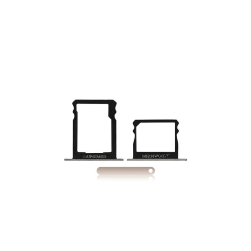 ESOURCE PARTS  Replacement Sim Card + Sd Card Tray Compatible for Huawei P8 (Mystic Champagne)