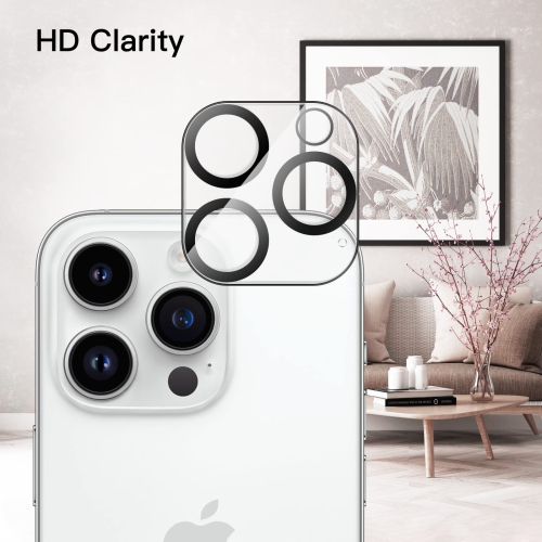Camera Lens Protector for iPhone 14 Pro 6.1-Inch and iPhone 14 Pro Max 6.7-Inch, 9H Tempered Glass, Anti-Scratch, Case Friendly, Does Not Affect