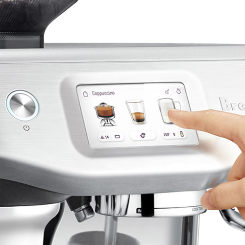 Machine à espresso Barista Touch Impress de Breville avec mousseur à lait et moulin à café - Acier inoxydable