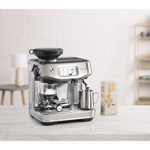 Machine à espresso Barista Touch Impress de Breville avec mousseur à lait et moulin à café - Acier inoxydable