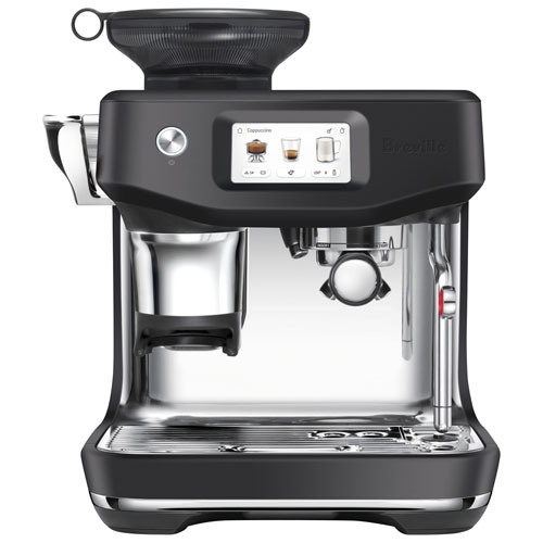 Machine à espresso Barista Touch Impress de Breville avec mousseur à lait et moulin à café - Truffe noire