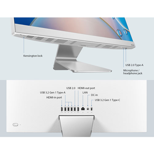 ASUS A3402 23.8" All-in-One PC - White - Only at Best Buy