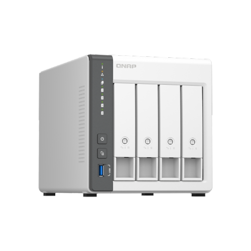 QNAP TS-433-4G-US 4 Bay NAS with Quad-core Processor, 4 GB DDR4 RAM and 2.5GbE Network