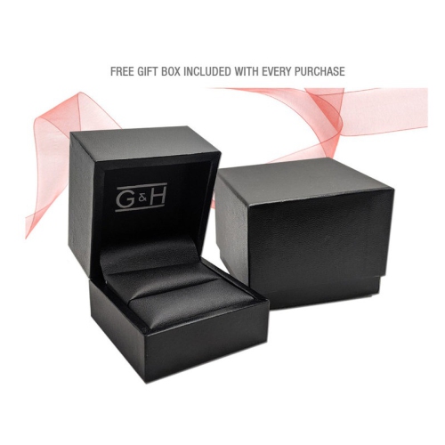 Alliance homme en titane noir et diamant 1/10 ct