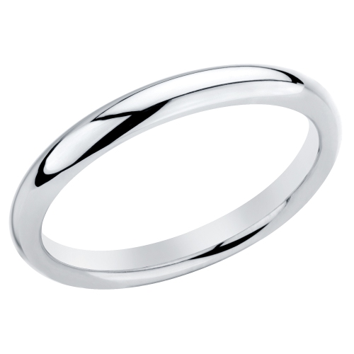 Alliance femme de 2 mm en argent sterling