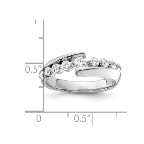 1/2 Carat Lab-Grown Diamond Anniversary Band Ring in 14K White Gold (SIZE 7)