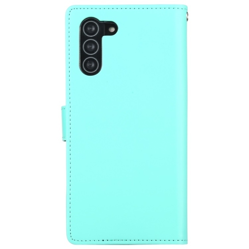 TopSave Goospery RICH MAX(5) Card Slot w/Magnetic Clip Leather Folio Wallet Flip For Samsung Galaxy 14 6.6", Teal