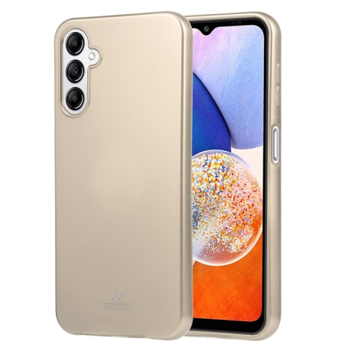 TopSave Goospery Pearl Jelly Gel TPU Case For Samsung Galaxy A14 5G 6.6", Gold