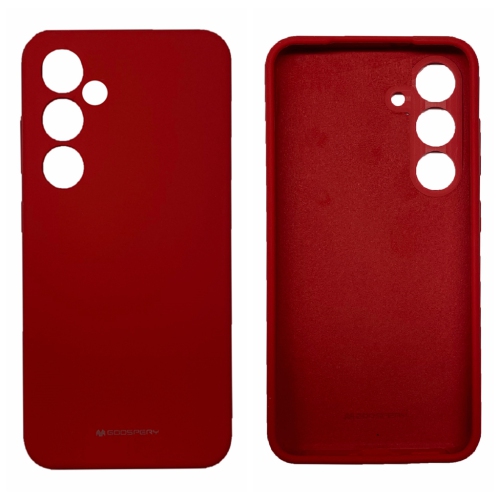 TopSave Goospery Liquid Silicone Gel Rubber Full Body Protection Cover Case For Samsung Galaxy A14 5G 6.6", Red
