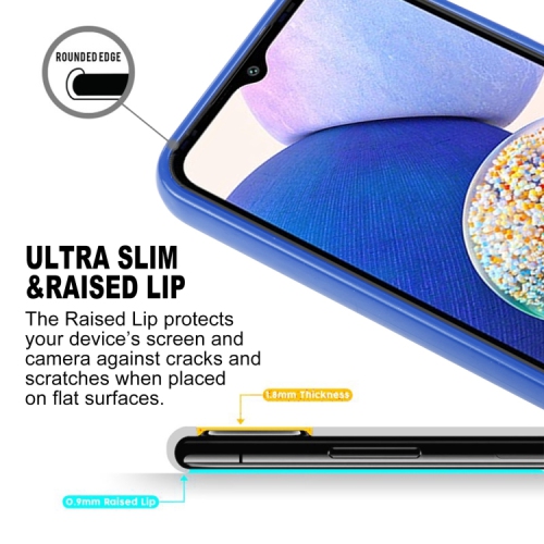 TopSave Goospery Pearl Jelly Gel TPU Case For Samsung Galaxy A14 5G 6.6", Blue