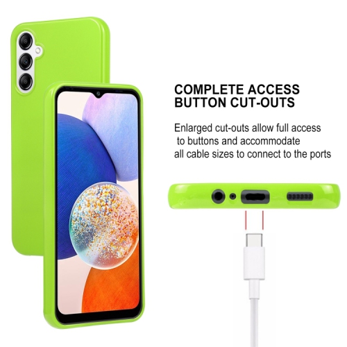 TopSave Goospery Pearl Jelly Gel TPU Case For Samsung Galaxy A14 5G 6.6", Green