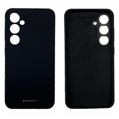 TopSave Goospery Liquid Silicone Gel Rubber Full Body Protection Cover Case For Samsung Galaxy A14 5G 6.6", Black