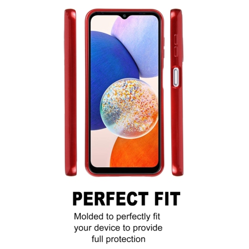 Coque en TPU TopSave Goospery Pearl Jelly Gel pour Samsung Galaxy A14 5G 6.6", Rouge