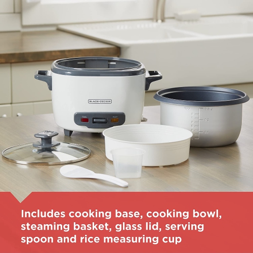 BLACK+DECKER 16 CUP AUTO RICE COOKER #RC516C