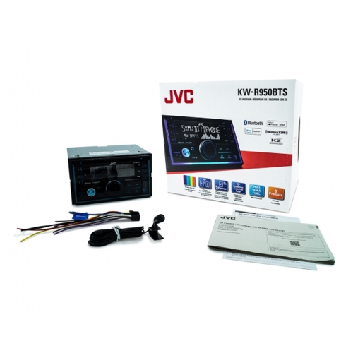 JVC KW-R950BTS - Radio/Récepteur Multimédia avec Lecteur CD et Bluetooth, Pour Voiture, Noir