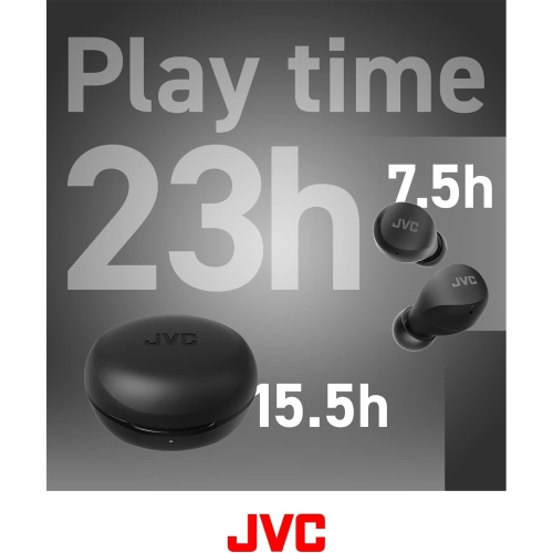 JVC HA-A6T-B - In-Ear Wireless Headphones, Bluetooth 5.1, With Charging Box and Touch Control, Noir