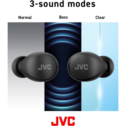 JVC HA-A6T-B - In-Ear Wireless Headphones, Bluetooth 5.1, With Charging Box and Touch Control, Noir