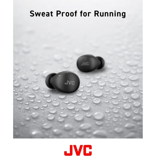 JVC HA-A6T-B - In-Ear Wireless Headphones, Bluetooth 5.1, With Charging Box and Touch Control, Noir