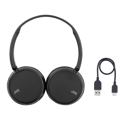JVC HA-S36W-B - Wireless On-Ear Headphones, Bluetooth 5.2, Integrated Remote Control and Microphone, Black