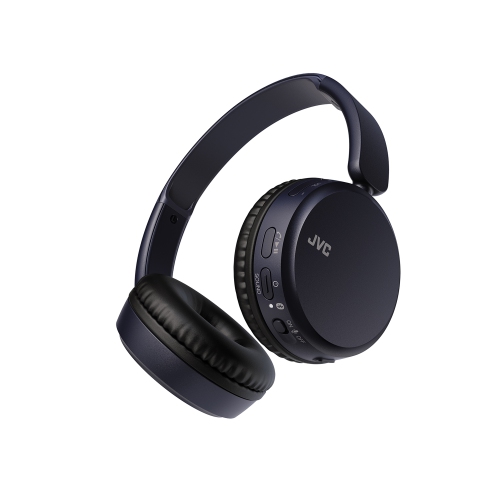 JVC HA-S36W-A - Wireless On-Ear Headphones, Bluetooth 5.2, Integrated Remote Control and Microphone, Blue