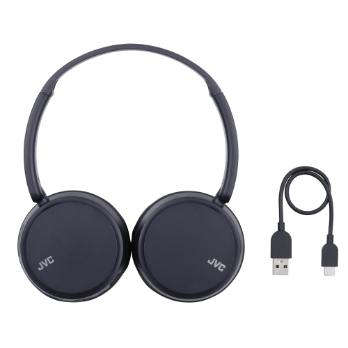 JVC HA-S36W-A - Wireless On-Ear Headphones, Bluetooth 5.2, Integrated Remote Control and Microphone, Blue