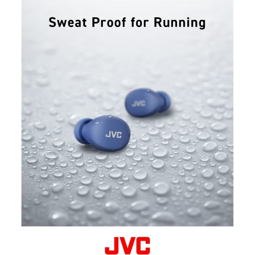 JVC HA-A6T-A - In-Ear Wireless Headphones, Bluetooth 5.1, With Charging Box and Touch Control, Blue