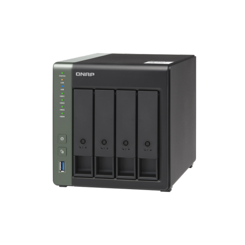 QNAP – NAS À 4 baies AVEC PROTOCOLE ARM TS-431X3-4G-US avec chiffrement matériel, quadruple coeur à 1,7 GHz, 4 Go de mémoire vive