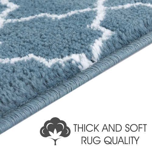 SussexHome Stair Treads - Carpet Strips for Indoor Stairs - Easy to Install with Double Adhesive Tape - Safe, 9" X 28" - 4-Pack - Teal