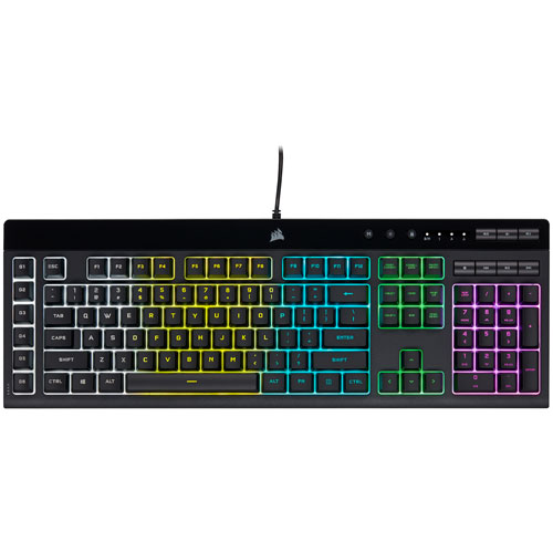 Corsair K55 Pro Lite RGB Backlit Membrane Gaming Keyboard - English