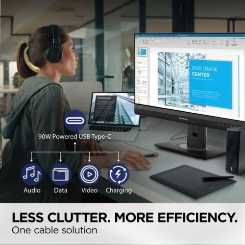 Viewsonic 24" FHD 60Hz 5ms GTG IPS LCD Gaming Monitor - Black