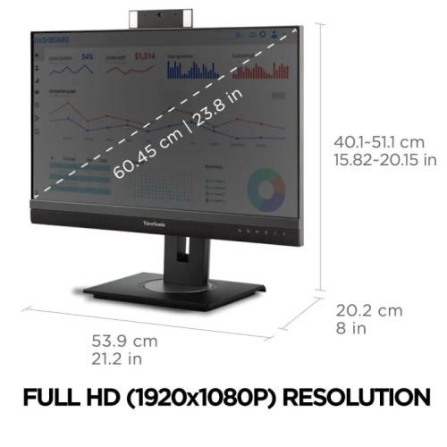 Viewsonic 24" FHD 60Hz 5ms GTG IPS LCD Gaming Monitor - Black