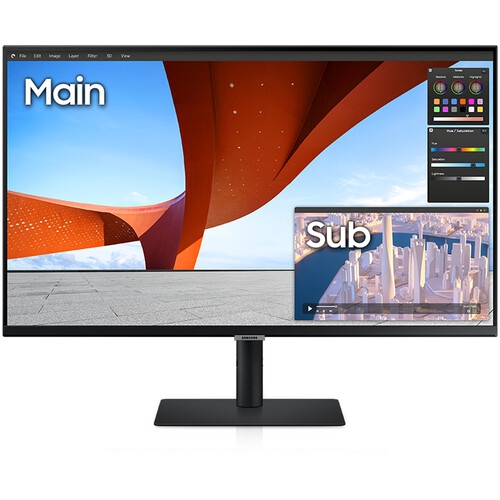 Samsung 27" UHD 60Hz IPS LED V-Sync Monitor - Black