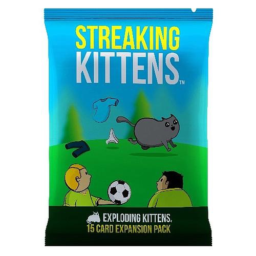 EXPLODING KITTENS LL  C Exploding Kittens: Streaking Kittens 2-5 Players, Ages 18+, 15 Minutes Best Expansion in the game