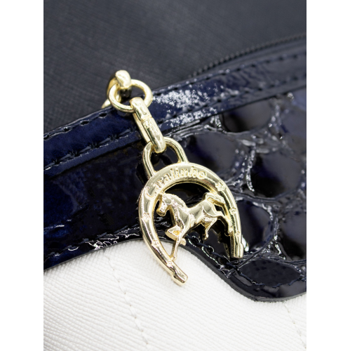 Cavalinho Grace Backpack Navy / White - Leather and Canvas