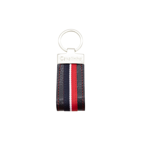 Cavalinho Sailor Leather Keychain - Navy - handmade in Portugal