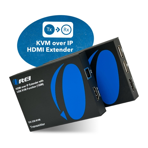 HDMI Extender Over CAT6/7 With KVM & HDMI Loop-Out 1080p@60Hz Up To 492 Ft